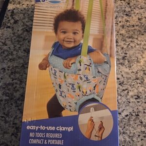 Baby Doorway Jumper - Blue and Green